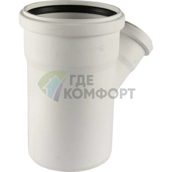 Тройник канализационный Raupiano Plus 110/50х45° REHAU (РЕХАУ - 11213041001) - фото 2