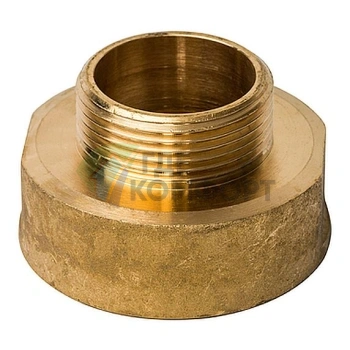 Переходник STOUT ВН 2 x 1 1/4 внутренняя/наружная резьба латунный - фото 2