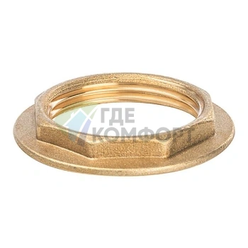 Контргайка STOUT с упором 1 1/4 латунная - фото 2