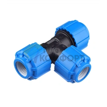 Тройник 20 ПНД Политэк - фото 1