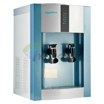 Кулер для воды AquaWork AW 16TD/EN серебристо-синий - фото 1