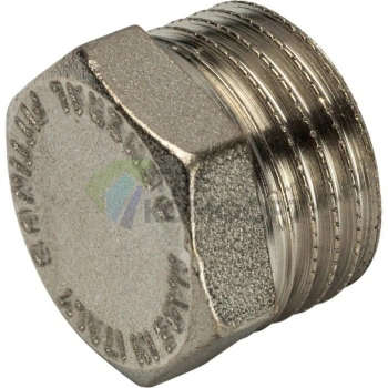 Заглушка STOUT НР 1/2 наружная резьба никелированная - фото 3