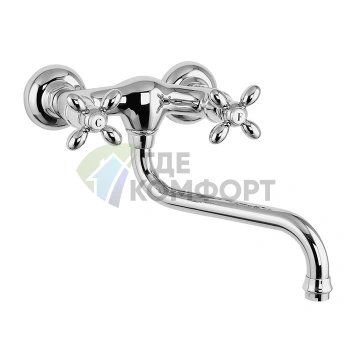 Кухонный смеситель Olivia FIMA|Carlo Frattini настенный с вращающимся изливом, хром (F5006CR) - фото 1