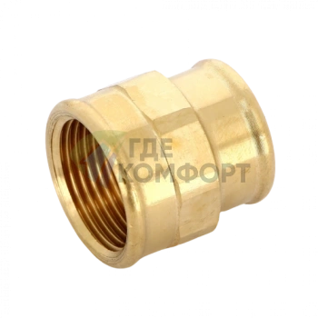 Муфта переxодная ВВ 3/4x1/2 бронза Viega - фото 4