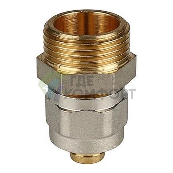 Переходник для металлопластиковых труб STOUT с наружной резьбой НР 3/4 x 16 резьбозажимной - фото 2