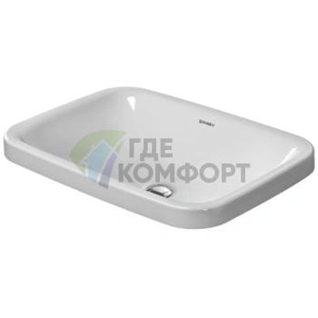 Раковина Duravit DuraStyle 430x430 мм: встраиваемая сверху без перелива, белая (372600000) - фото 1