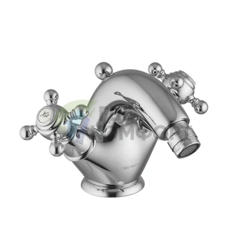 Смеситель для биде FIMA | Carlo Frattini Elizabeth: на 1 отверстие, донный клапан, хром (F5092/2CR) - фото 1