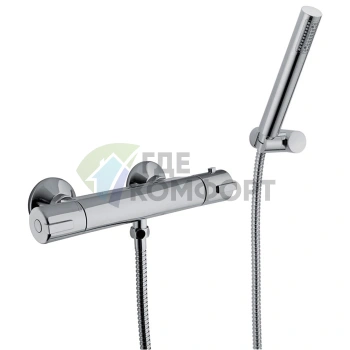 Термостатический смеситель для душа FIMA Carlo Frattini Fimatherm с комплектом душевой гарнитуры, хром (F4095CR) - фото 1