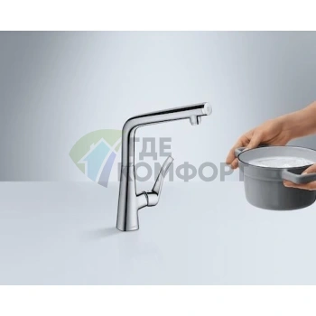 Смеситель для кухни Hansgrohe Metris Select 14883000 - фото 3