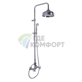 Смеситель для душа FIMA Carlo Frattini Olivia внешнего монтажа с комплектом душа, хром (F5005/2CR) - фото 1