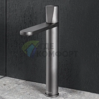 Смеситель для раковины Antonio Lupi Indigo, 1 отверстие, графит (ND303GR Grafite) - фото 1