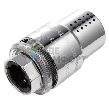 Термоголовка жидкостная Royal Thermo Design M30x1,5 хром, RTO 07.0010, НС-1443126 - фото 3