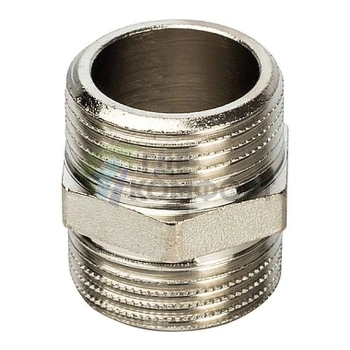 Ниппель STOUT HH 3/4 наружная резьба никелированный - фото 1