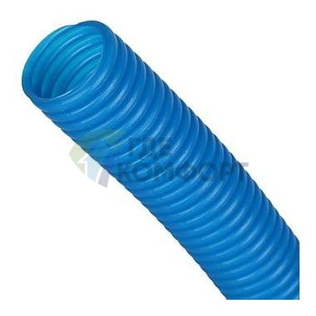 Труба Stout гофрированная ПНД-цвет синий-наружным диаметром 20 мм для труб диаметром до 18 мм - фото 3