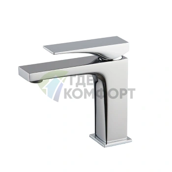 Смеситель для раковины FIMA Carlo Frattini Zeta – хром, высота 146 мм, донный клапан click-clack (F3961NCR) - фото 1