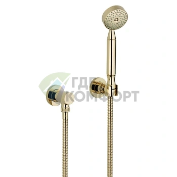 Душевой комплект THG ISLAND с ручным душем, держателем и подводом воды (Soft gold) (U5B-F30-52) - фото 1