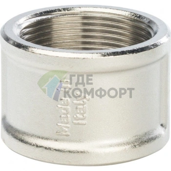 Муфта STOUT ВВ 1 1/2 внутренняя резьба никелированная - фото 3