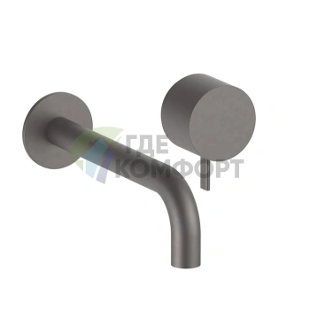 Смеситель для раковины Fantini AF/21 встраиваемый, матовый графит (27 P5 A613B) - фото 1