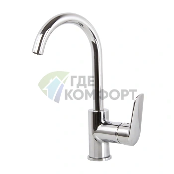 Смеситель для раковины Carlo Frattini Spot с вращающимся изливом и донным клапаном (F3011CR) - фото 1