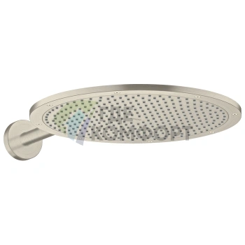 Верхний душ AX, 350 мм, с держателем 390 мм (шлифованный никель) (26034820) - фото 1