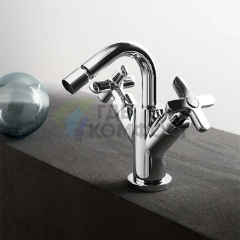 Смеситель для биде Fantini Icona Classic с донным клапаном, хром (53 02 R062F) - фото 1