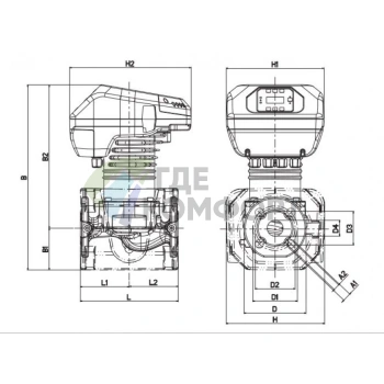 Насос циркуляционный промышленный DAB EVOPLUS B 120/280.50 M (60150974) ДАБ - фото 2
