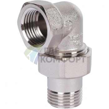 Разъемное угловое соединение американка ВН 1/2, никелированное Stout - фото 1