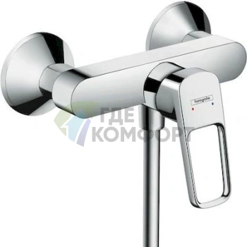 Стильный и эргономичный смеситель Hansgrohe Logis Loop для душа - фото 1