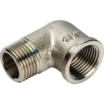 Угольник STOUT наружная/внутренняя резьба латунный НВ 1/2 никелированный - фото 3