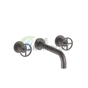 Встраиваемый смеситель для раковины Fantini Fontane Bianche на 3 отверстия без донного клапана, цвет Matt Gun Metal PVD (47 P5 P010B) - фото 1