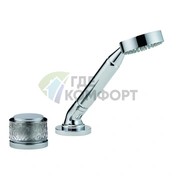 Смеситель для ванны THG PARADISE на борт с ручным душем, хром (U5C-A02-6532/60A) - фото 1