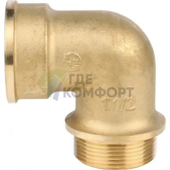 Угольник STOUT с упором внутренняя/наружная резьба 1 1/2 - фото 2