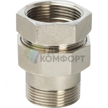 Разъемное соединение, американка ВН 3/8 уплотнение под гайкой o-ring кольцо, никелированное Stout