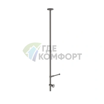 Потолочный смеситель Fantini Fontane Bianche для раковины без донного клапана, излив 1350 мм, цвет Matt Gun Metal PVD (47 P5 P404B) - фото 1