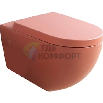 Унитаз подвесной ArtCeram File FLV001 rosso corallo