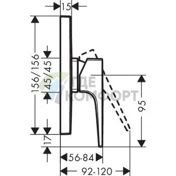 Смеситель для душа Hansgrohe Metropol 32565000 - фото 2