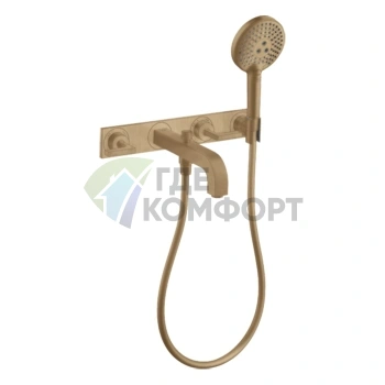 Смеситель для ванны AX Citterion в цвете шлифованная бронза (39442140) - фото 1