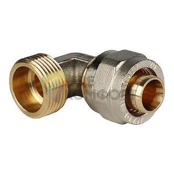 Stout Угольник-переходник с наружной резьбой 3/4x20 для металлопластиковых труб винтовой - фото 1