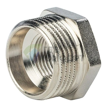 Футорка STOUT 2 x 3/4 никелированная - фото 3