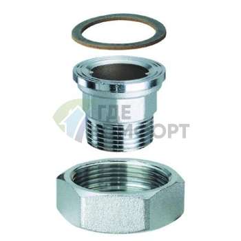 Переходник НР 1 1/2 х 1 для циркуляционного насоса с гайкой Far