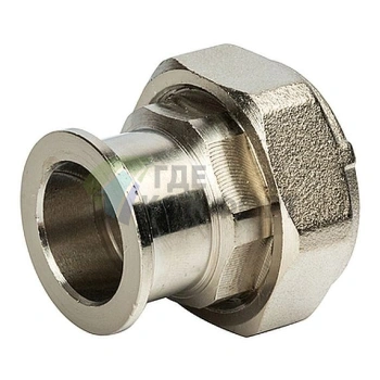 Разъемное соединение STOUT американка с плоским уплотнением 1 никелированное - фото 2