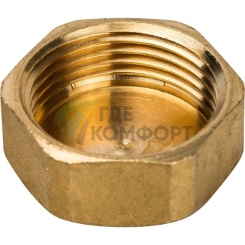 Заглушка STOUT ВР 1 внутренняя резьба латунная - фото 3