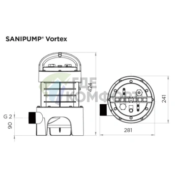 Погружной фекальный насос-измельчитель SFA SANIPUMP - фото 3