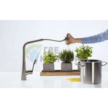 Смеситель для кухни Hansgrohe Metris Select 14884800: стиль и надежность - фото 4