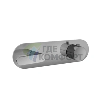 Встраиваемый термостат для душа Fantini Icona Deco на 2 излива (3/4, наружное исполнение), хром (53 02 R872B) - фото 1