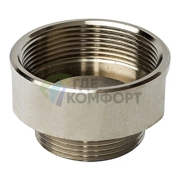 Переходник STOUT ВН 2 x 1 1/2 внутренняя/наружная резьба никелированный - фото 1