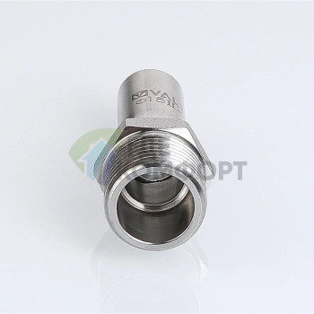Пресс-вставка с наружной резьбой 18 мм х 3/4 из нержавеющей стали VTi.906.I.001505 VALTEC (ВАЛТЕК) - фото 2