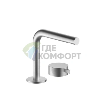 Смеситель для раковины Fantini AF/21: матовая натуральная сталь, излив 155 мм (27 93 A104WF) - фото 1