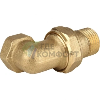 Разъемное соединение американка угловое 1/2, латунное Itap - фото 2