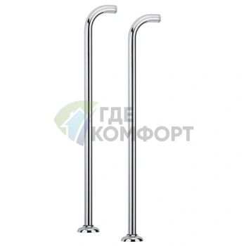 Комплект труб для напольного смесителя FIMA|Carlo Frattini Wellness, хром (F2251CR) - фото 1